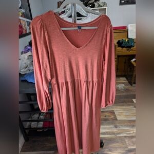 Old Navy Orange Maxi Dress Size M